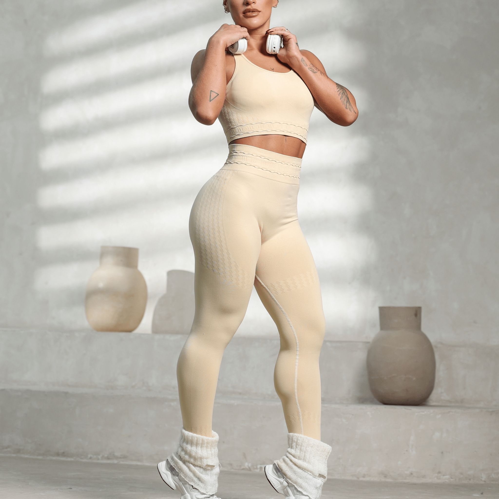 Conjunto Legging GlowFit Ribbed - Miss Blessed Modas