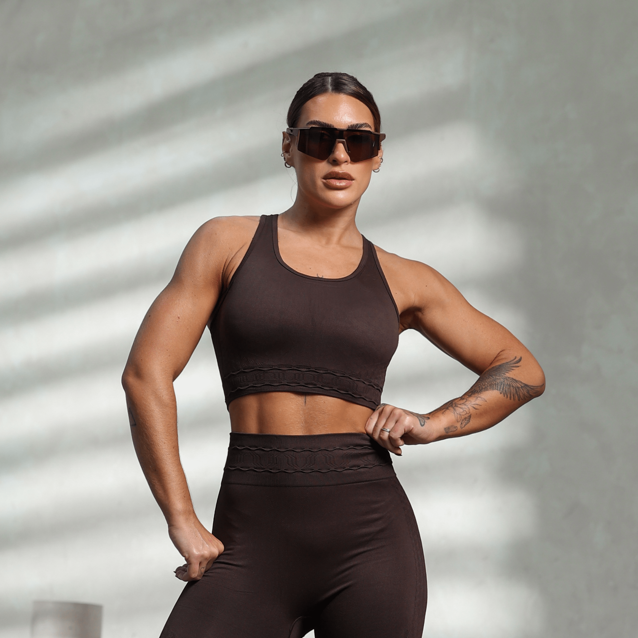 Conjunto Legging GlowFit Ribbed - Miss Blessed Modas