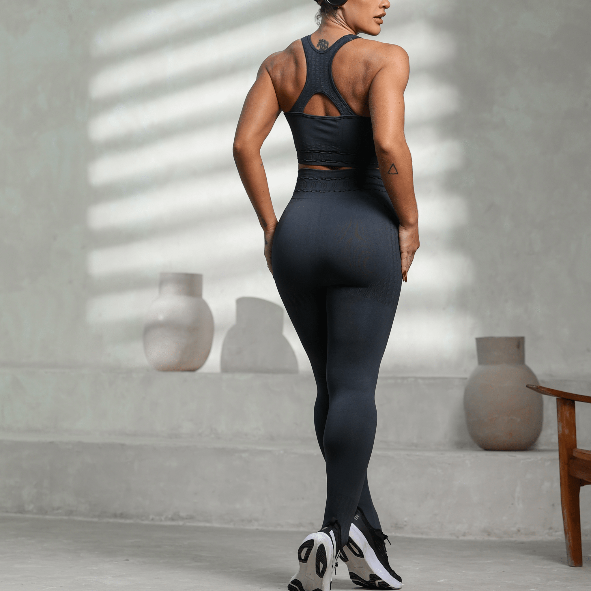 Conjunto Legging GlowFit Ribbed - Miss Blessed Modas