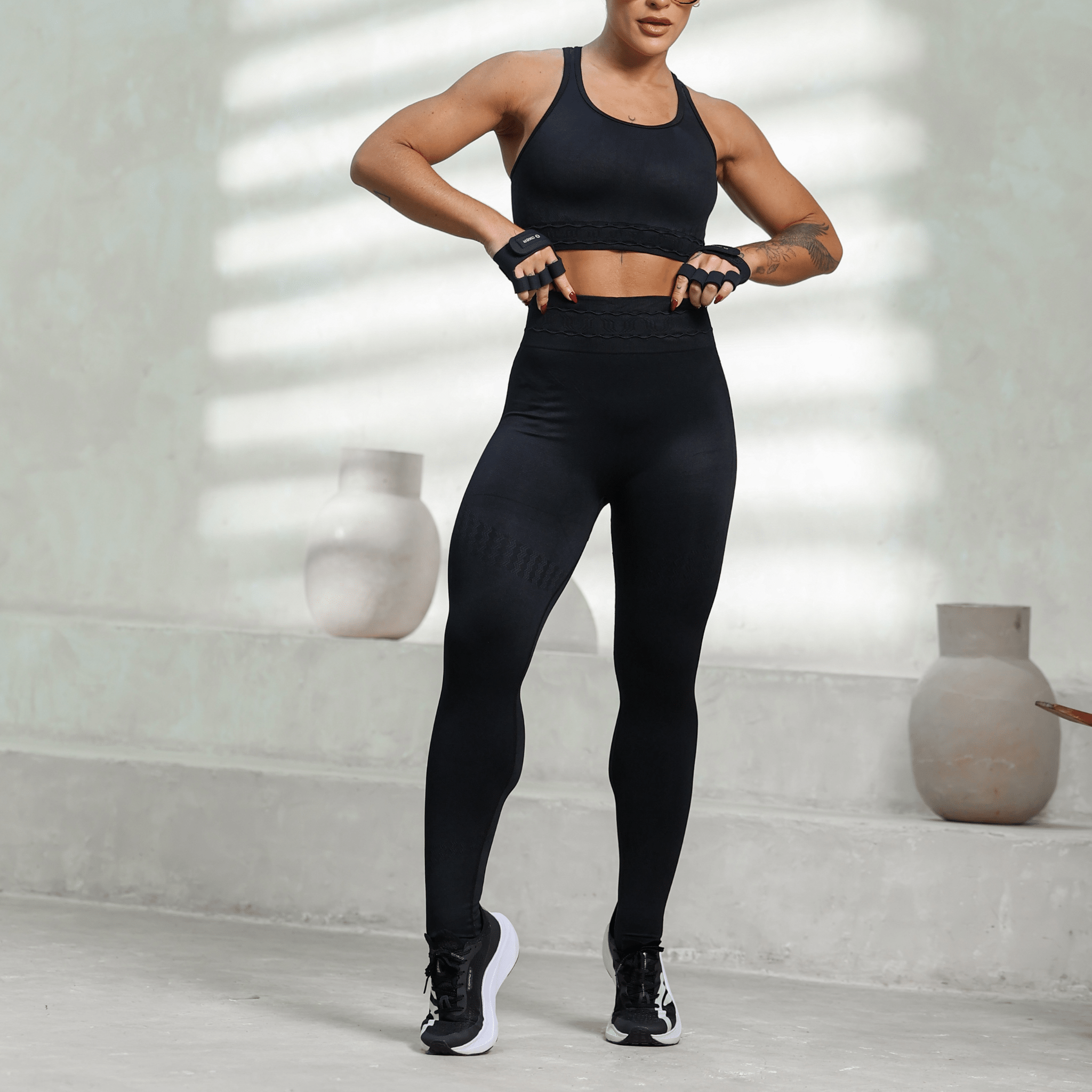 Conjunto Legging GlowFit Ribbed - Miss Blessed Modas
