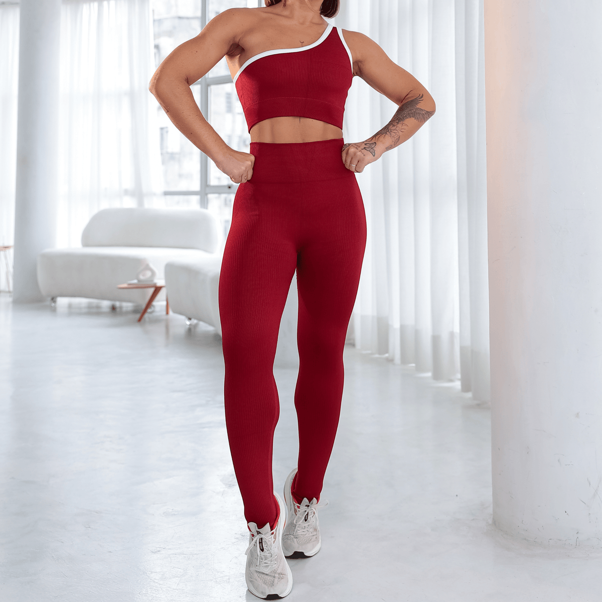 Conjunto One Shoulder Power - Miss Blessed Modas