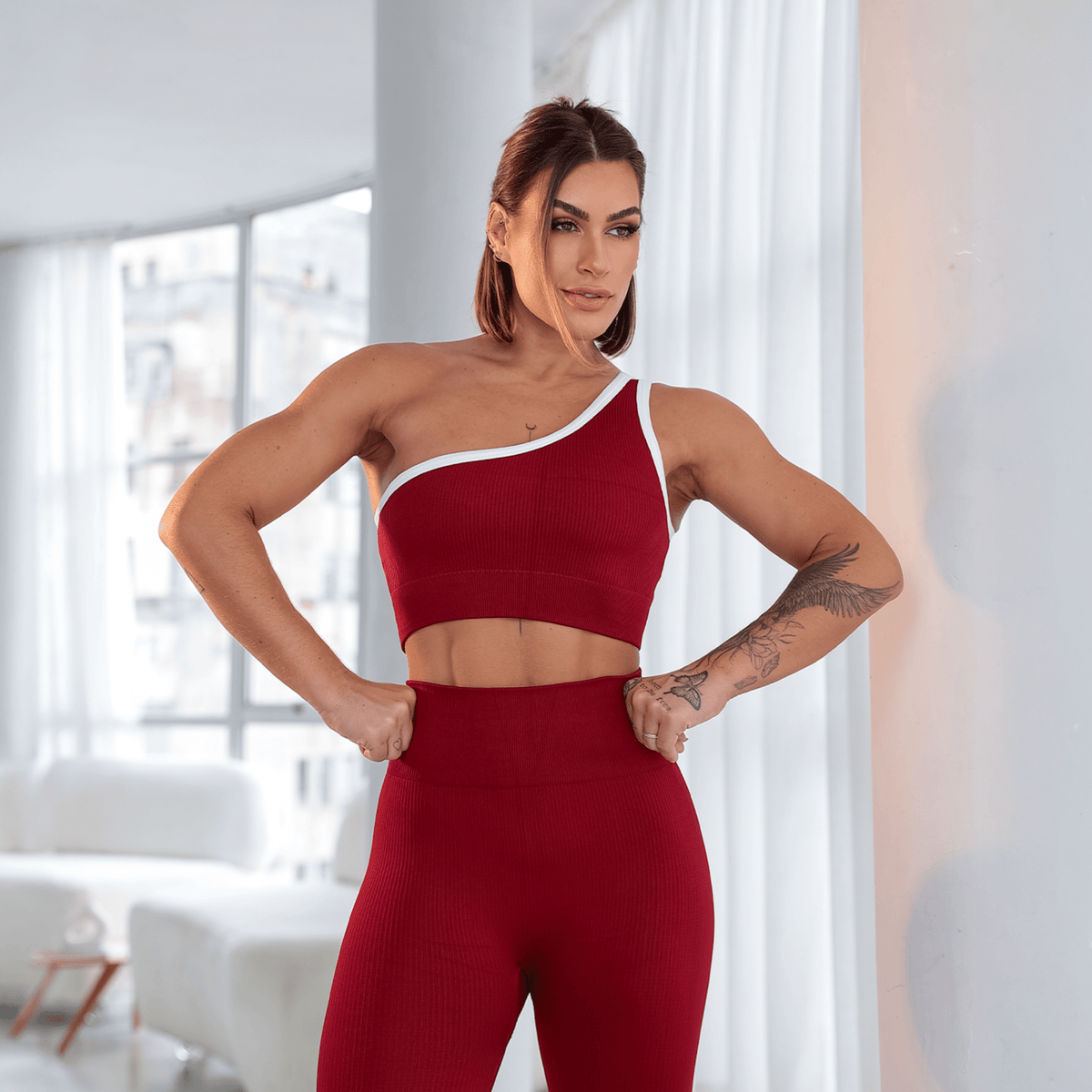 Conjunto One Shoulder Power - Miss Blessed Modas