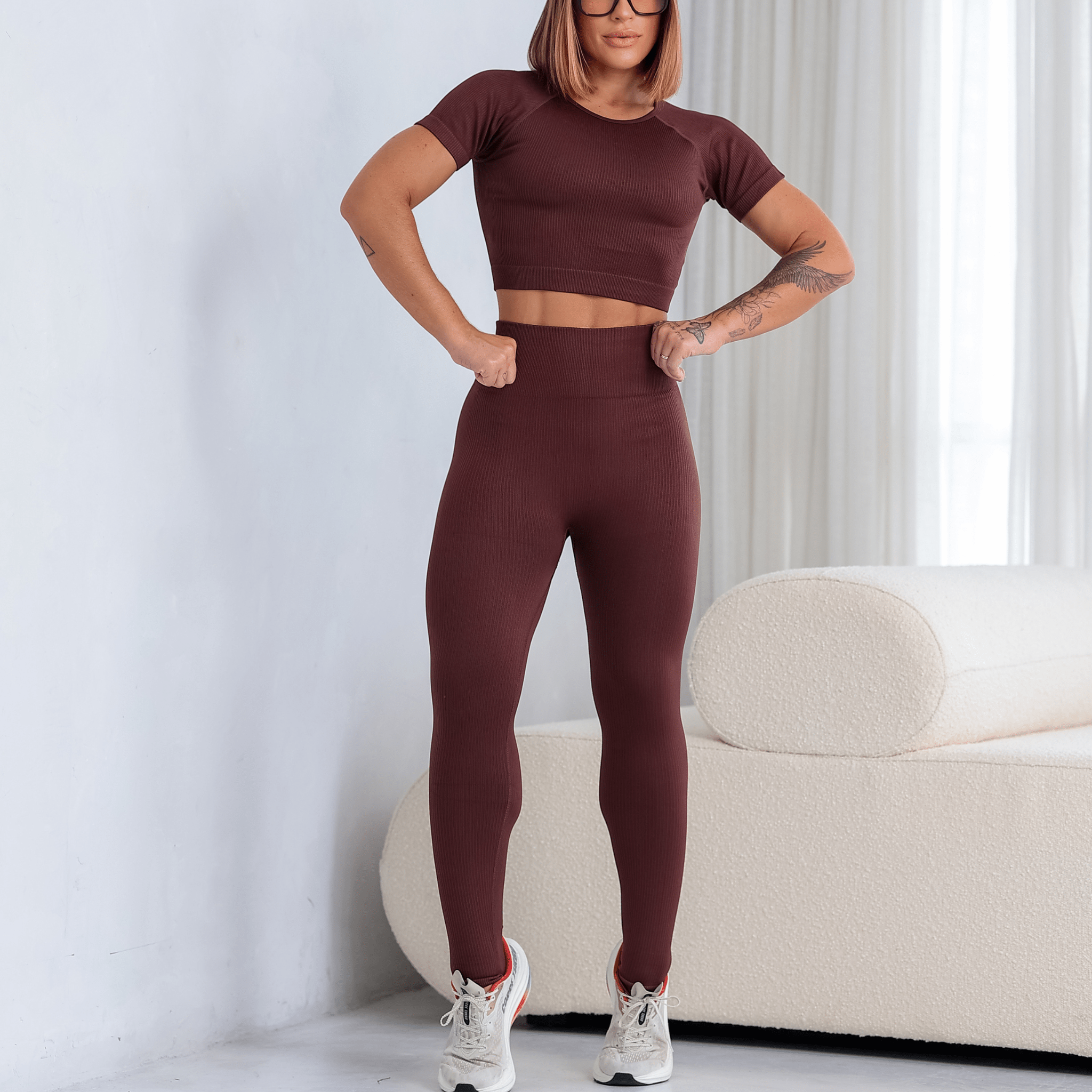 Conjunto Poer Fit Manguinha - Miss Blessed Modas
