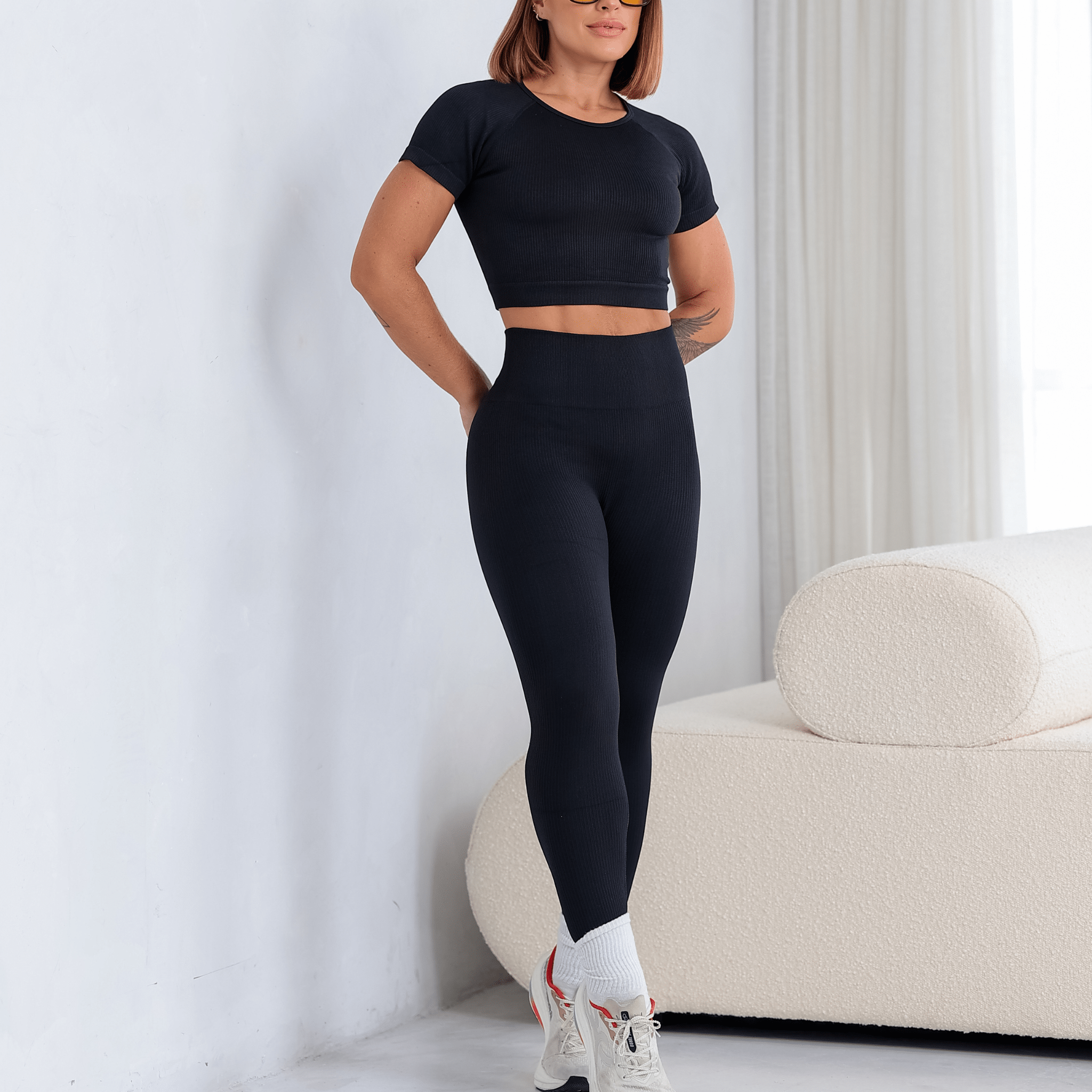 Conjunto Poer Fit Manguinha - Miss Blessed Modas
