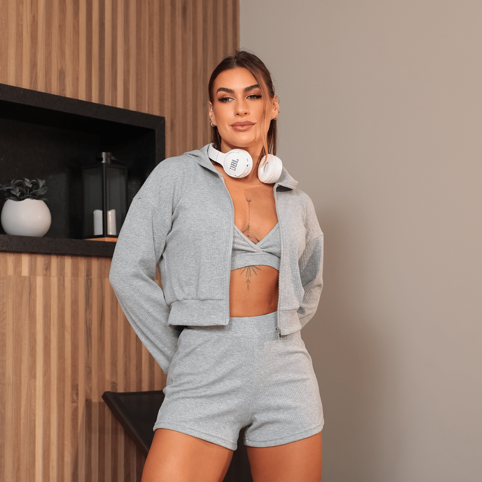 Conjunto Shorts Yoga Bliss - Miss Blessed Modas