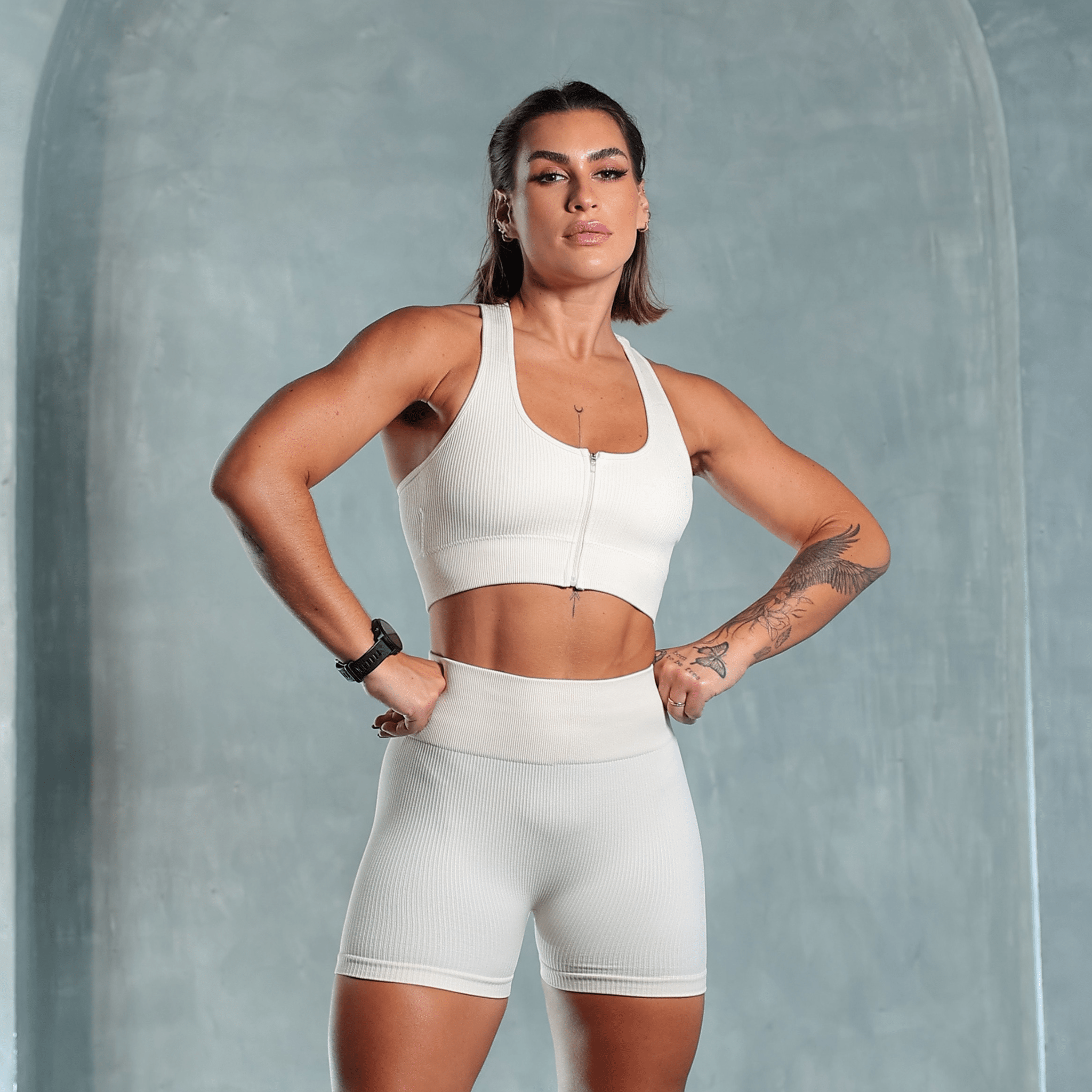 Conjunto Shorts Ziper - Miss Blessed Modas