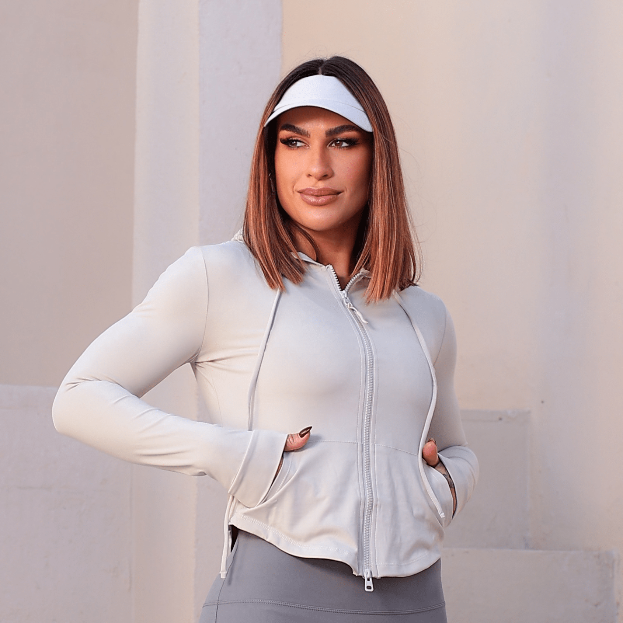 Jaqueta Esportiva com Corda de Chapéu - Miss Blessed Modas