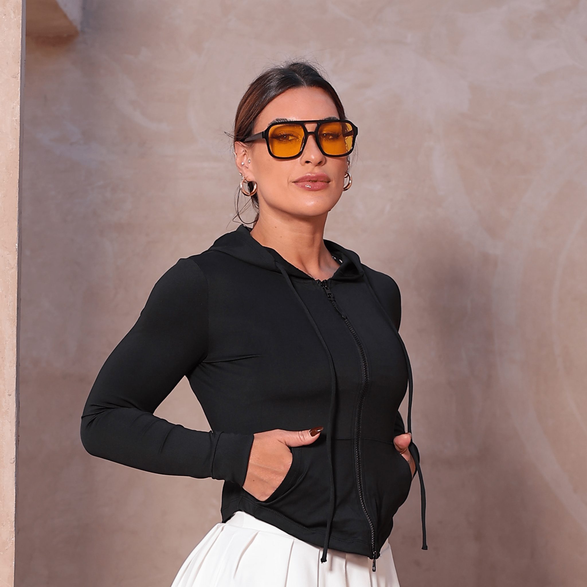Jaqueta Esportiva com Corda de Chapéu - Miss Blessed Modas