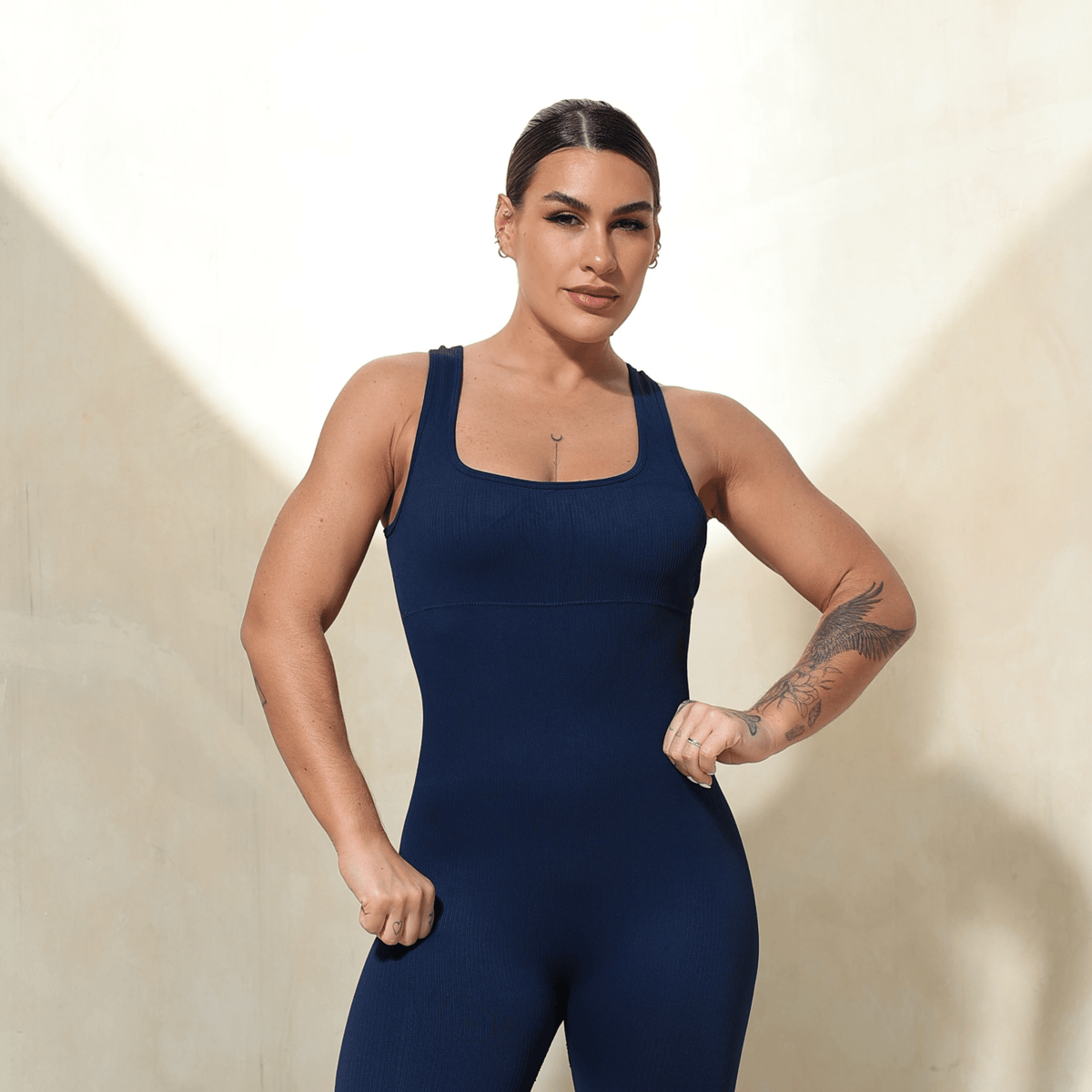 Macacão Power Fit Canelado - Miss Blessed Modas