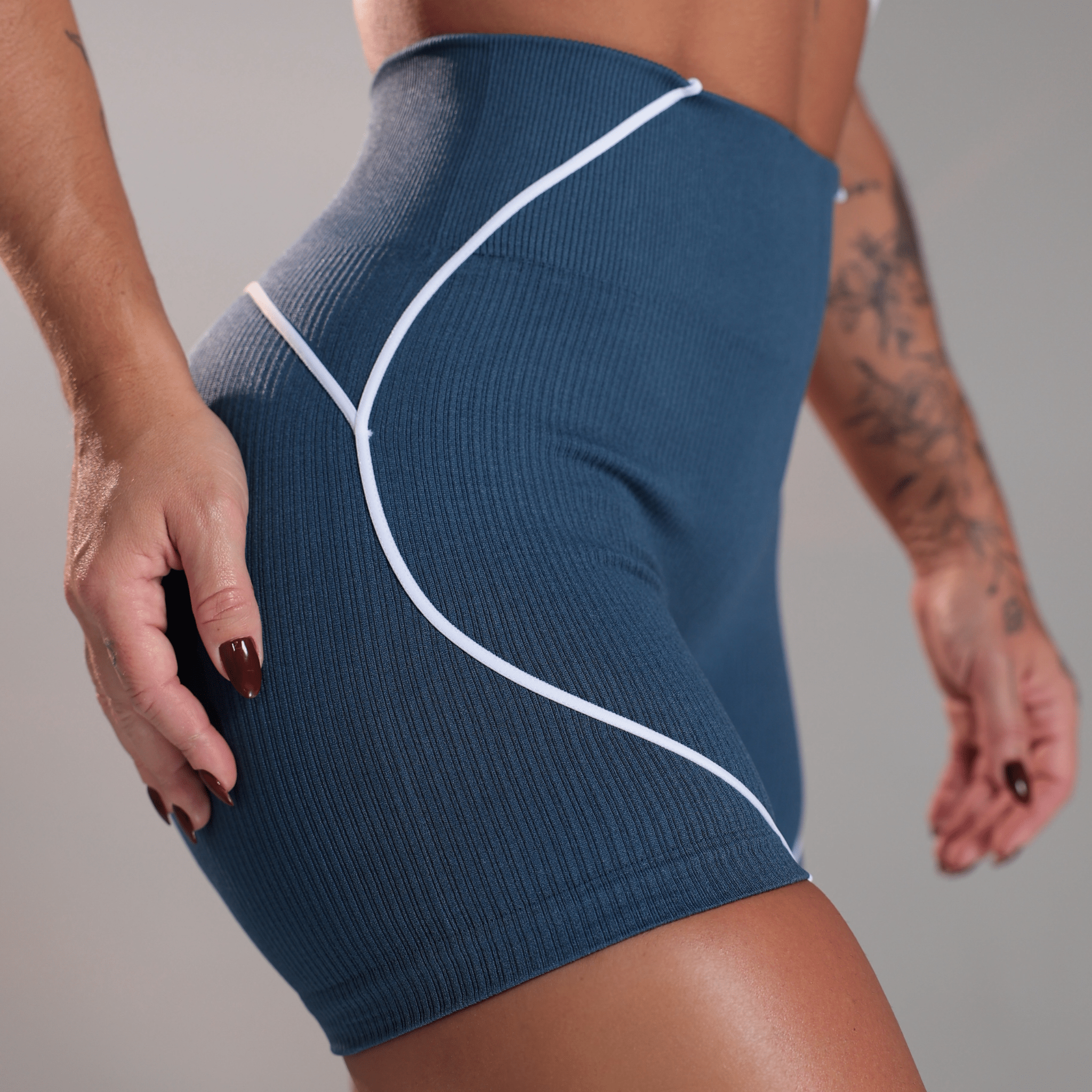 Shorts Contour Rib - Miss Blessed Modas
