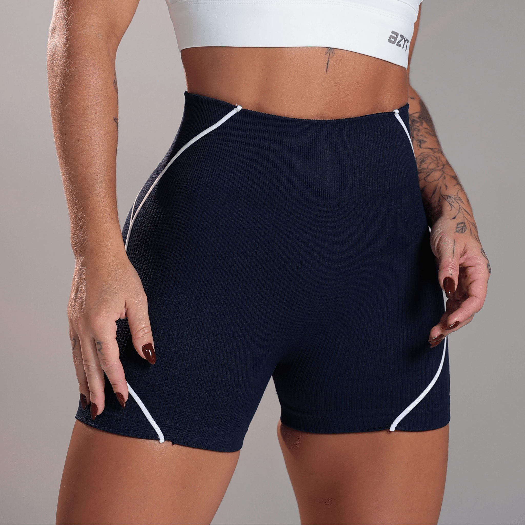 Shorts Contour Rib - Miss Blessed Modas