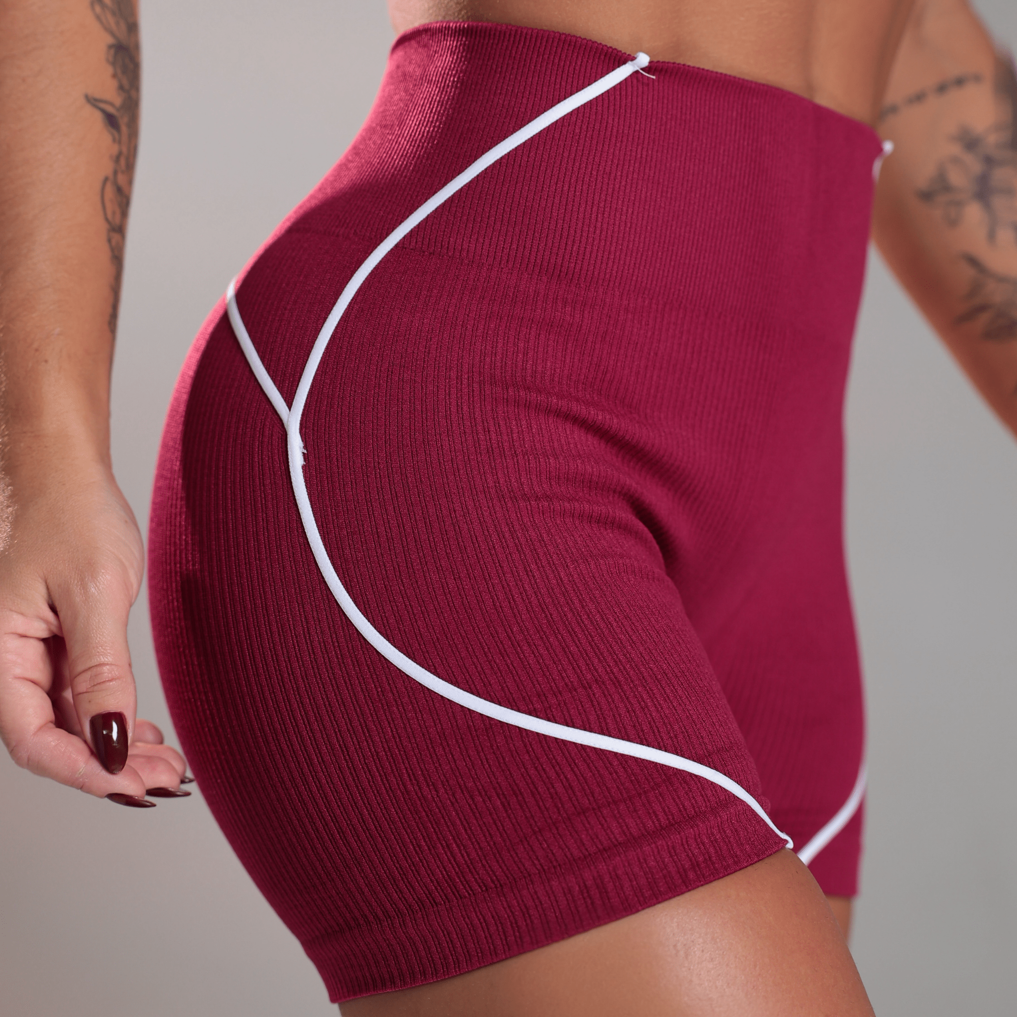 Shorts Contour Rib - Miss Blessed Modas