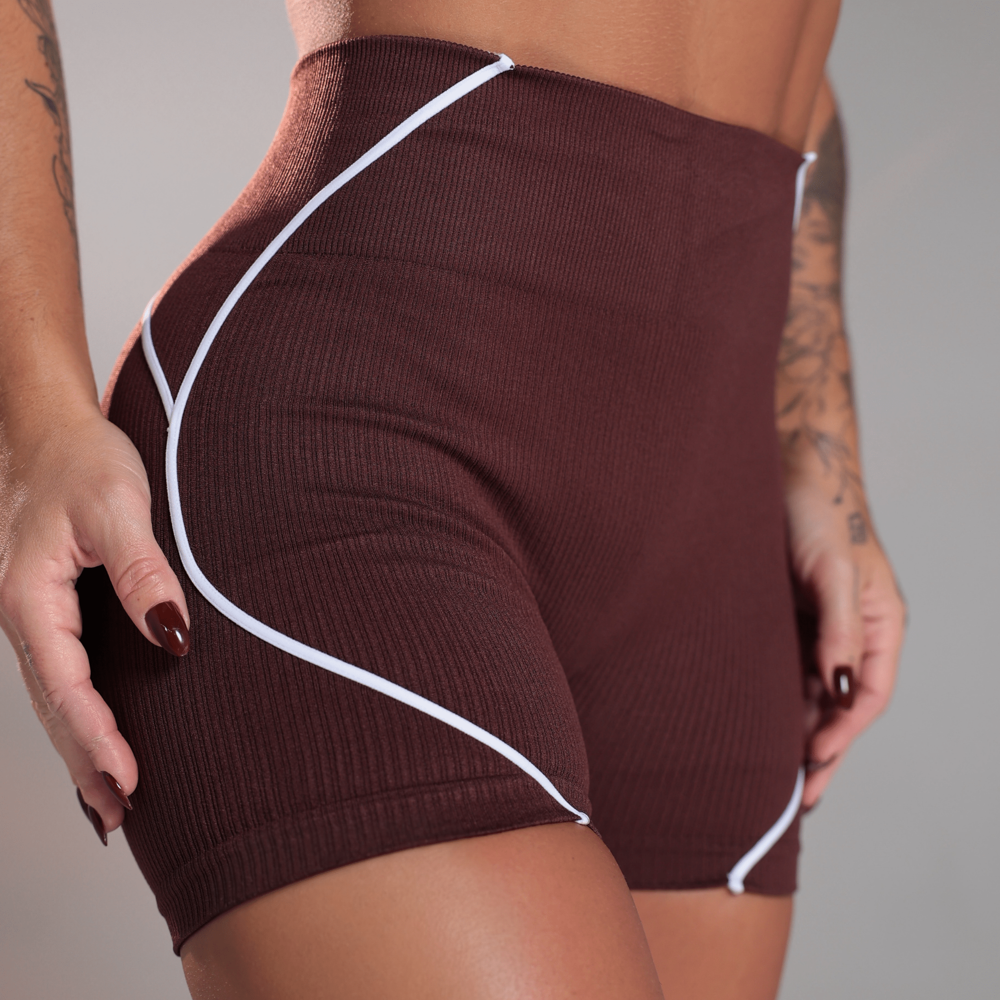 Shorts Contour Rib - Miss Blessed Modas
