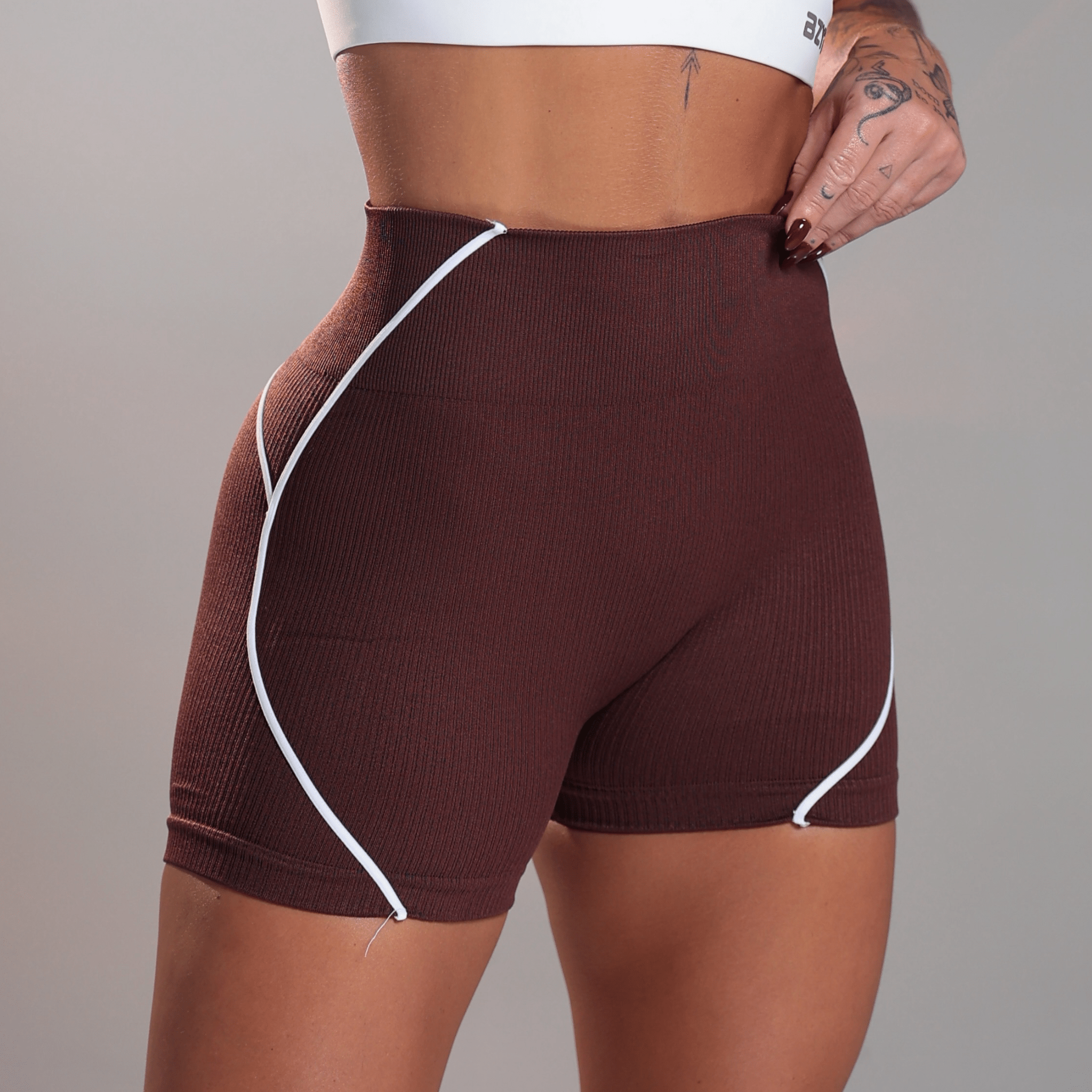 Shorts Contour Rib - Miss Blessed Modas