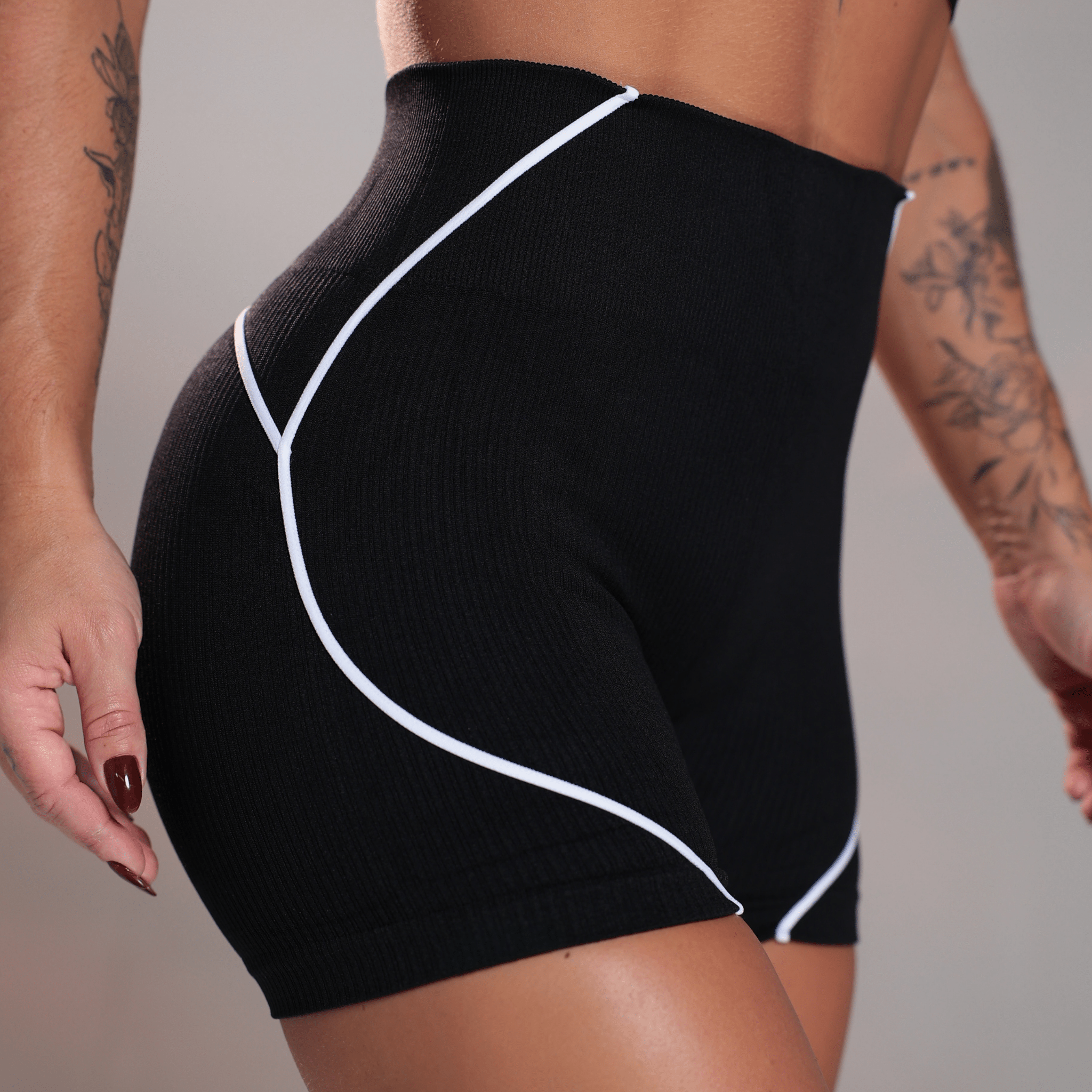 Shorts Contour Rib - Miss Blessed Modas