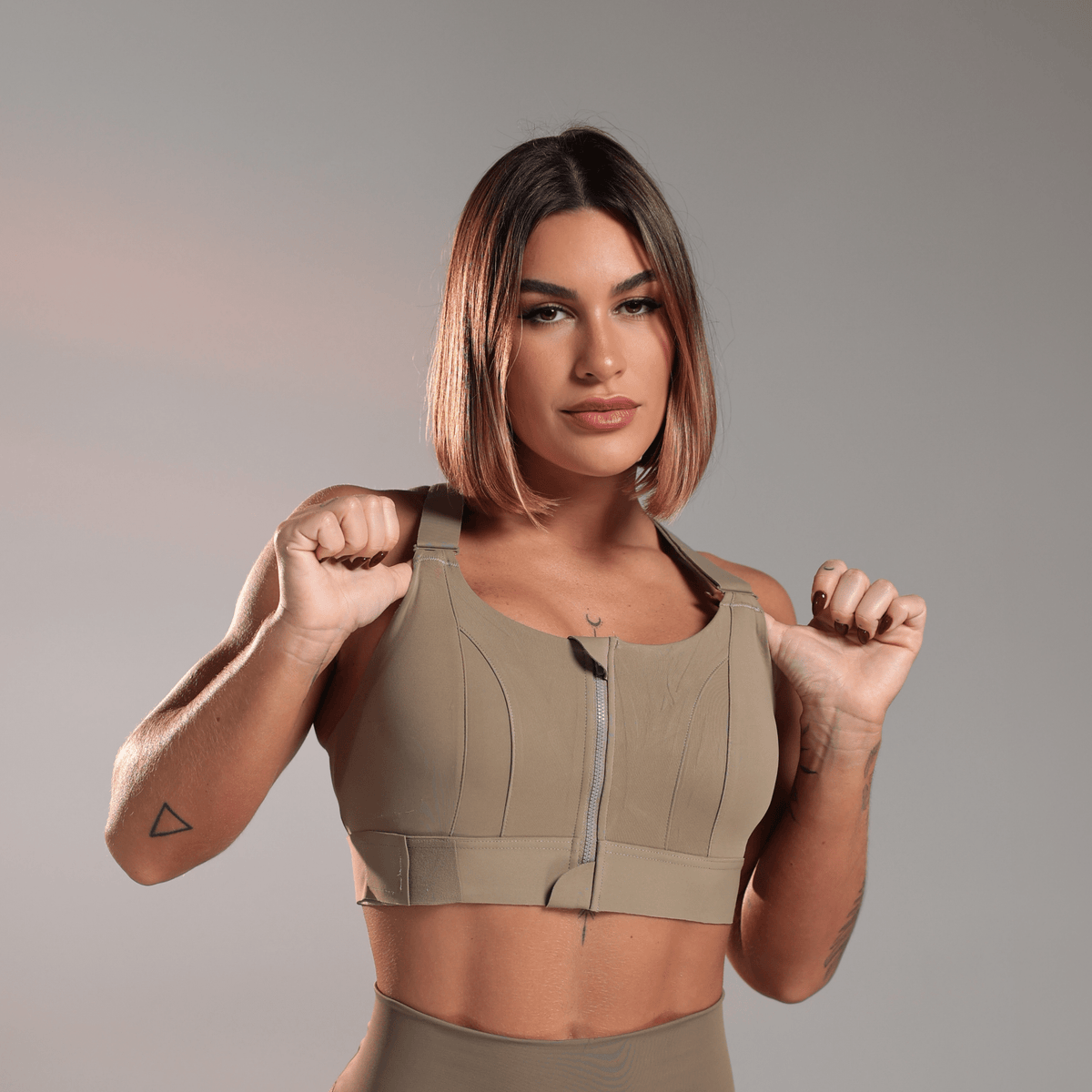 Top Compressão Zipper - Miss Blessed Modas