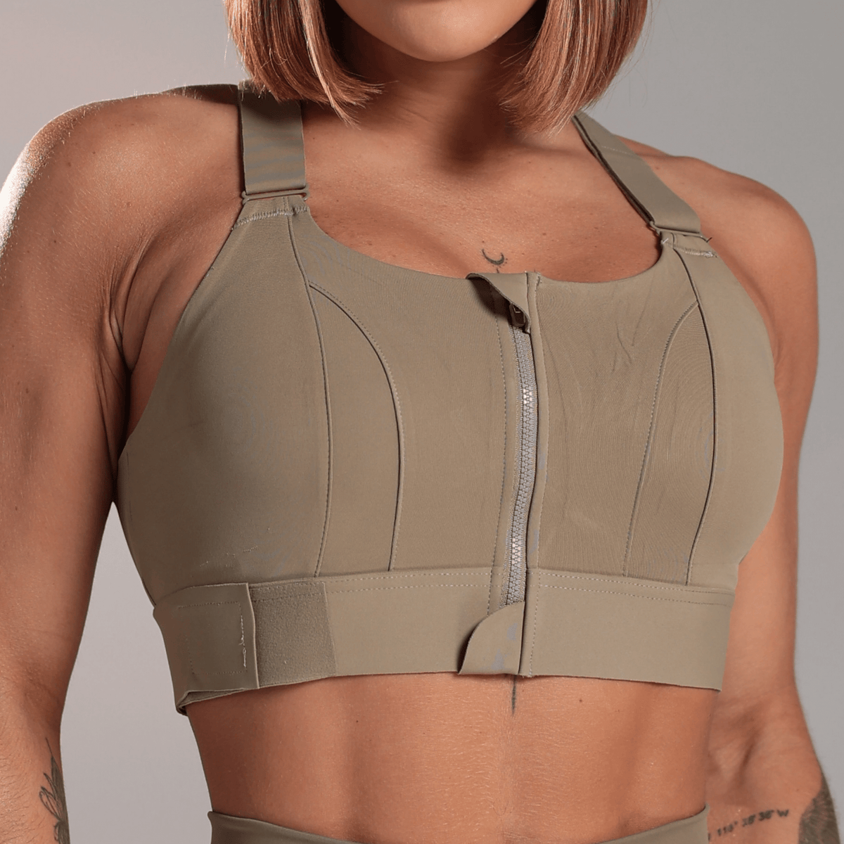 Top Compressão Zipper - Miss Blessed Modas